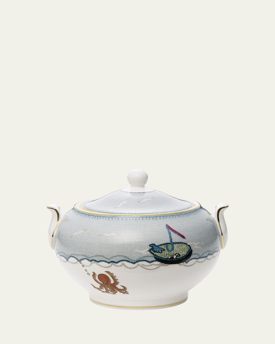 Sailors Farewell Covered Sugar Bowl